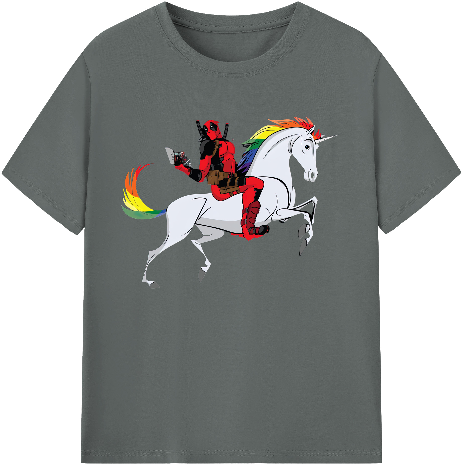 （画像用） Deadpool デッドプール 綿100％ メンズ半袖Tシャツ｜肌触りやわらか＆通気性
